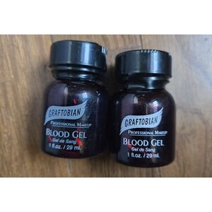 Graftobian Blood Gel (Two 1oz Containers) Fake Blood Theater Professional Makeup